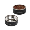 2L Stainless Steel Dog Bowl - Black/Black (Set of 2)