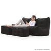 Mod 3 Movie Couch - Black Sapphire