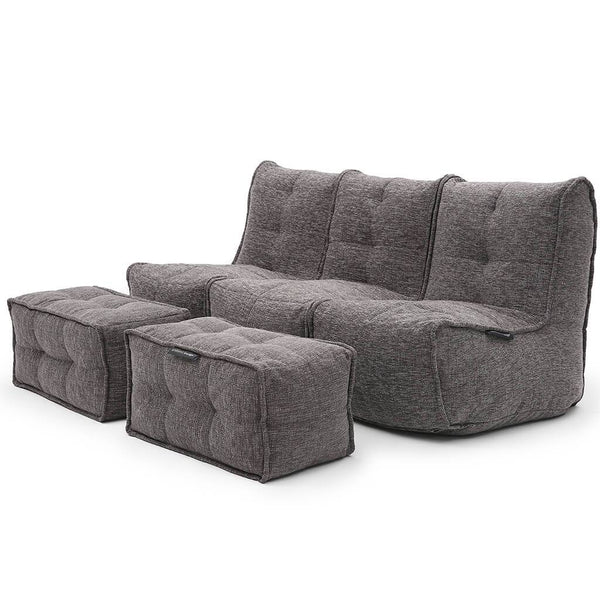 Mod 3 Movie Couch - Luscious Grey