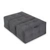 Mod 3 Ottoman Trio - Titanium Weave (Indoor/Outdoor)