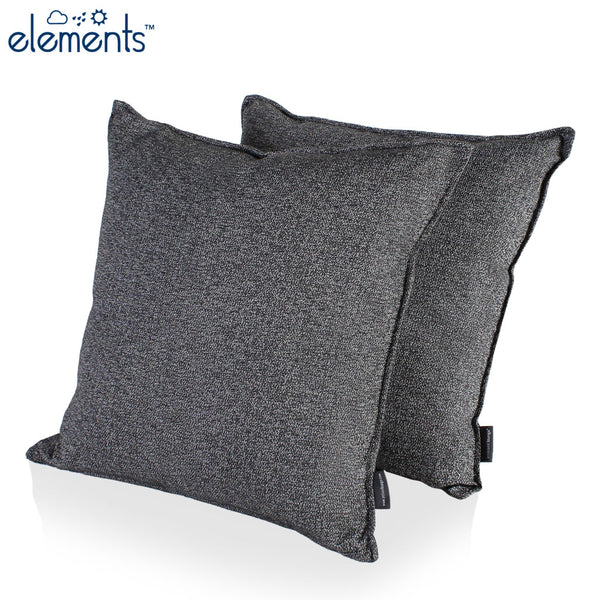 Premium Indoor/Outdoor Cushion (Titanium Weave) Set of 2