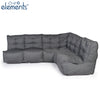 Mod 4 L Sofa - Titanium Weave (Indoor/Outdoor)