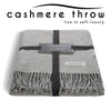 Throw - Cashmere Deluxe Throw - Light Grey