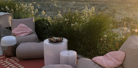 At Peace in Greece - beautiful Boutique Athens Hotel creates an ambient lounge sunset