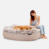 (XXL) Premium Indoor/Outdoor Dog Bed (Cappuccino)