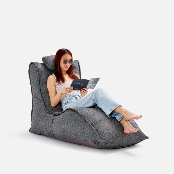 Avatar with Headrest - Titanium Weave (indoor/outdoor)