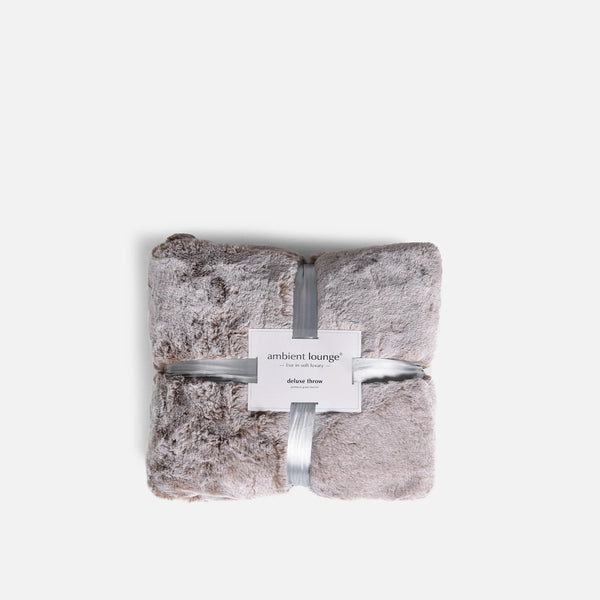 Überwurf - Deluxe-Kunstpelzdecke (Cappuccino)