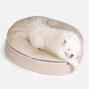 (L) Premium ThermoQuilt Dog Bed (Beige)