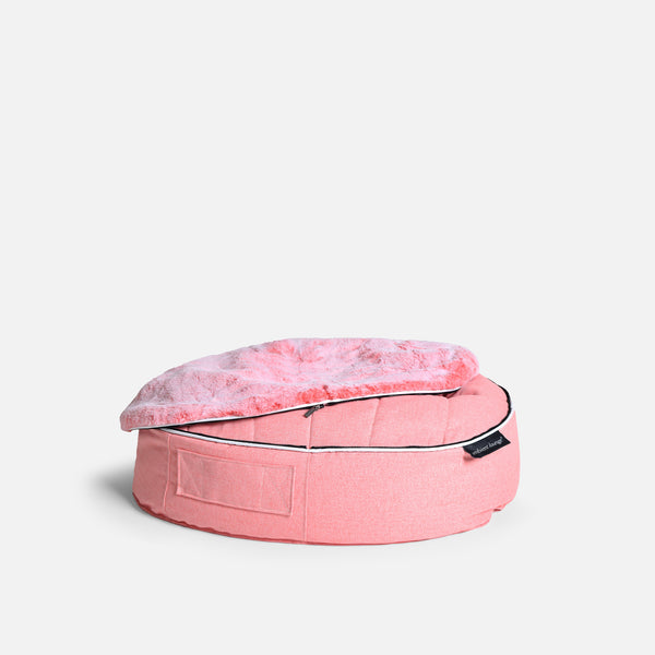 (M) Premium Indoor/Outdoor Dog Bed (Ballerina Pink)