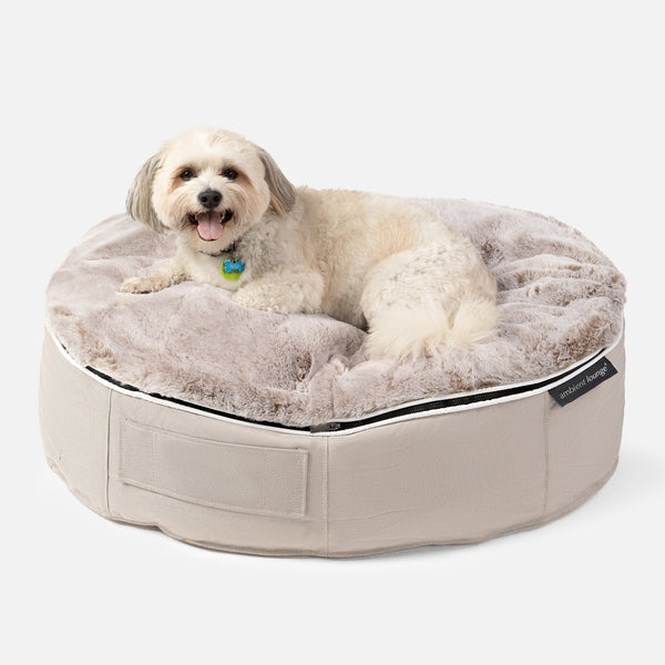 (M) Premium Indoor/Outdoor Dog Bed (Cappuccino)