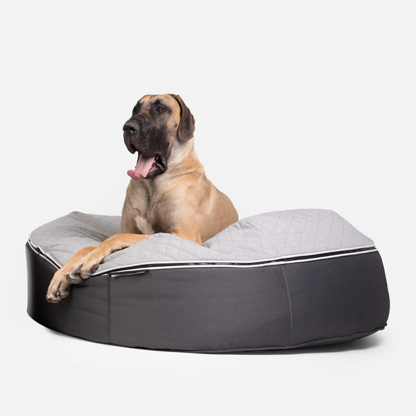 (XXL) Premium ThermoQuilt Dog Bed (grey)