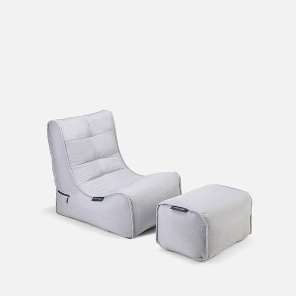 Ottoman Deluxe - Maldives Grey (Sunbrella®)