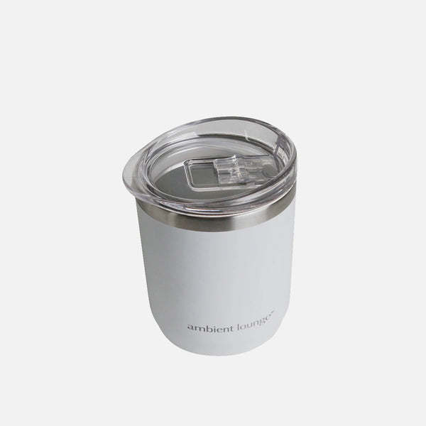 Stainless Steel Drink Cup - White 300ml