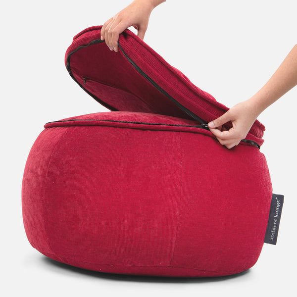 Wing Ottoman - Wildberry Deluxe