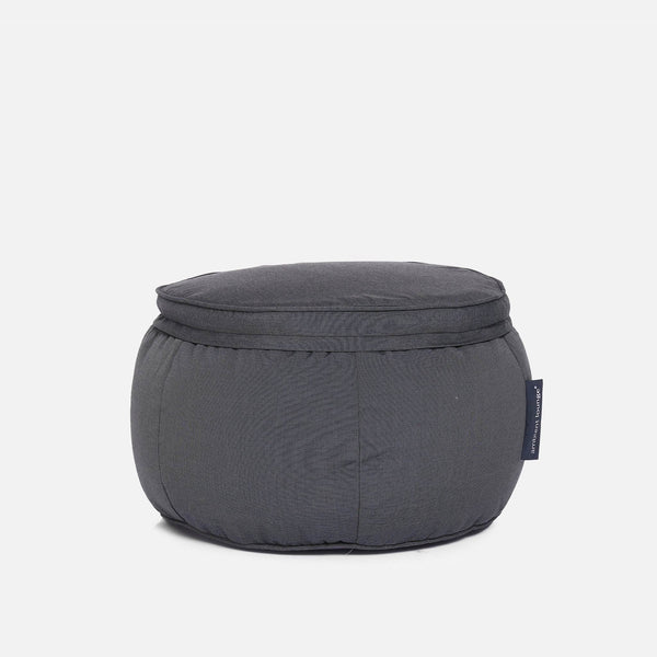 Wing Ottoman - Black Rock (Sunbrella)