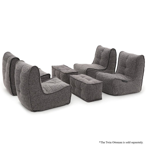 Mod 4 Quad Couch - Luscious Grey
