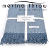 Thow - Australian Wool Throw - Blue Mist