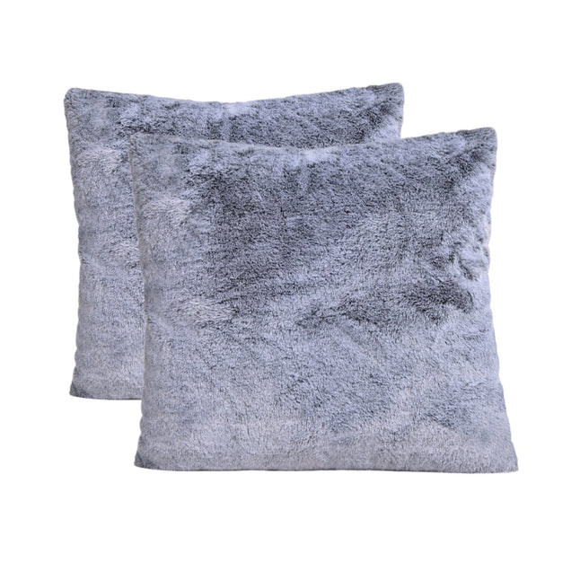 Deluxe Faux Fur Cushion (Sensory Grey) Set of 2